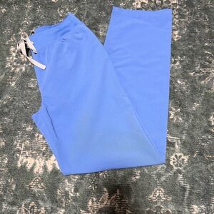 Figs XS Highwaisted Scrub Pants Ceil Blue